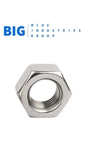 HEXAGON FULL NUTS A4 MARINE GRADE STAINLESS STEEL M6 M8 M10 M12 - BIG - Picture 1 of 1