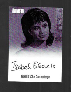 The Avengers Complete Collection 1 autograph card AVIB1 Isobel Black - Clare 