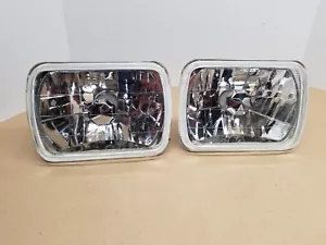 Lente de vidrio transparente corte diamante cromo cristal semi sellado haz faro - Imagen 1 de 19