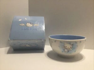 VINTAGE Hello Kitty Angel Wings CEREAL BOWL Blue Sanrio 2000 NIB RARE - Picture 1 of 17