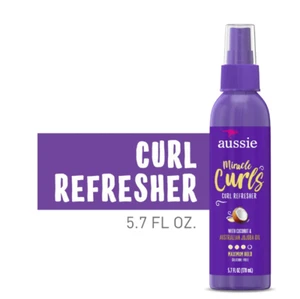Aussie Miracle Curls Curl Refresher Spray Gel,Hold, for All Hair Types 5.7 fl oz - Picture 1 of 7