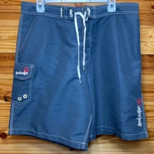 Local Motion Badehose Herren 36 grau und rot - Bild 1 von 5