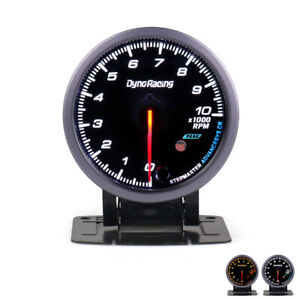 2.5'' 60MM Car Auto Tachometer 0-10000 RPM Gauge Meter With Red & Amber Lighting