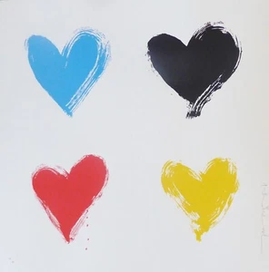 Mr. Brainwash All you need is he[art] heart 2021 Graffiti Art HAND Signed COA - Picture 1 of 5