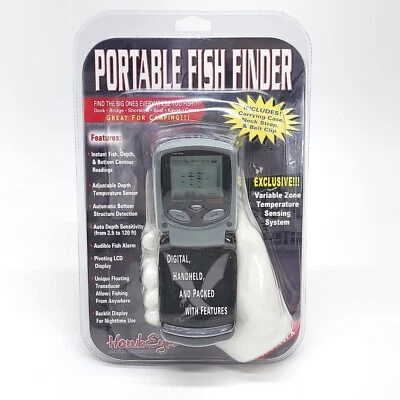 Fish Finder Hawkeye Portable Digital LCD Display Handheld FF3300PX NEW NIP - Image 1 of 3