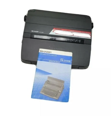 Sharp PA-3100E Portable Electronic Intelliwriter Typewriter with Manual - Tested - Image 1 of 4