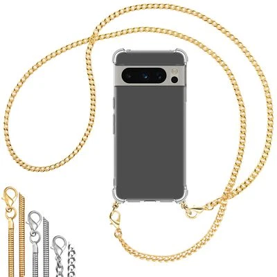 Collana (M) per Google Pixel 8 Pro (6.7'') Cover protettiva Custodia con cordino - Immagine 1 di 4
