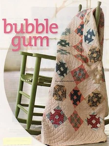 Blue Jeans & Bubble Gum Quilt Pattern Pieced PB - Picture 1 of 2
