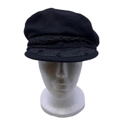Boné de pescador grego Golden Gate Hat Company lã preto feito na Grécia - Imagem 1 de 4