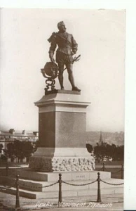 Devon Postcard - Drake Monument - Plymouth - Real Photograph - Ref 11273A - Picture 1 of 2