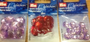 Prym Sew on acryllic gems Creativ Decor Glass crystal like costume embellishment - Picture 1 of 2