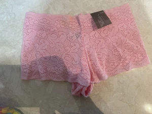 NEW ladies PINK LACE PANTIES underwear BOY SHORTS lingerie SEXYstretchy small 5 - Picture 1 of 1