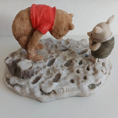 VINTAGE DISNEY WINNIE THE POOH & PIGLET ARDEN SCULPTURES FIGURINE RARE W 203 - Image 1 of 4