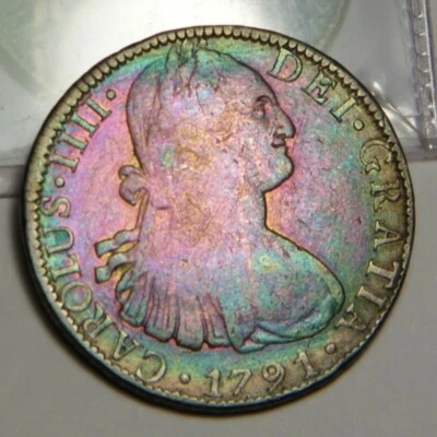1791 FM 8 Reales:   Mexico City Mint  toned - Image 1 of 4