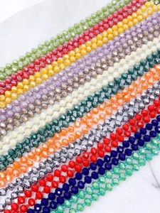 Roundell Glasperlen handgeknüpft lange Halskette handgeknüpft Lagenlook Schmuck - Bild 1 von 37