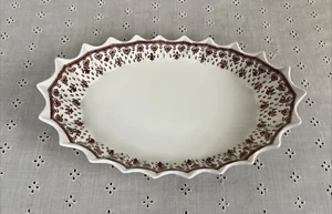 Vtg Spode Fleur De Lis 11" Jubilee Platter Brown EUC- no crazing or chips Glossy - Picture 1 of 7