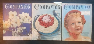 WOMAN'S HOME COMPANION MAGAZINE VINTAGE 1952 LOT OF 3 FASHION, FAMILY, HOME ADS - Image 1 of 4