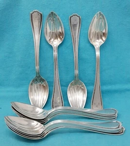 12 Reed & Barton Hepplewhite Sterling Zitruslöffel Sterling Mono alte Marke - Bild 1 von 5