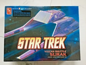 AMT STAR TREK VULCAN SHUTTLE SURAK PLASTIC MODEL # 641 F/S RARE DISCONTINUED - Picture 1 of 6