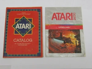 1982 ATARI 2600 VANGUARD INSTRUCTION MANUAL & 1982 ATARI GAME CARTRIDGE CATALOG - Picture 1 of 12