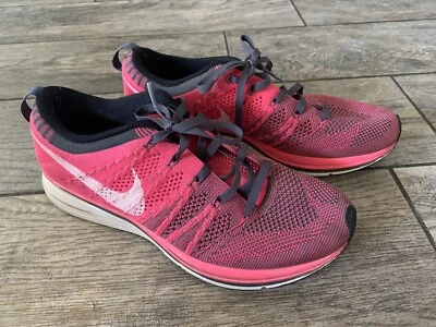 Nike Flyknit Trainer Size 6.5 Pink and Gray - Image 1 of 4