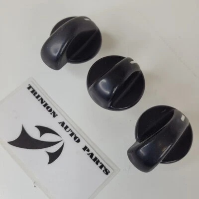 2000-2006 Nissan Sentra AC Heater Climate Control Knobs Set Of 3 Black OEM - Image 1 of 3