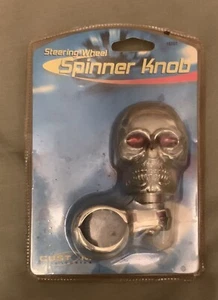 chrome skull spinner knob steering wheel necker suicide - Bild 1 von 2