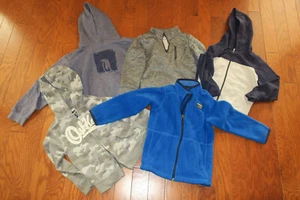 5x LOT 4-5y M BOY ❤️ NIKE OLD NAVY SCHOOL SWEATSHIRT HOODY TOP CLOTHING DRY ZIP - Picture 1 of 10
