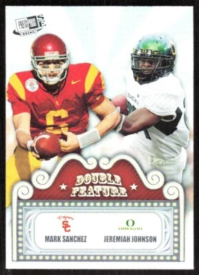 8479D Press Pass SE 2009 doble función Mark Sanchez/Jeremiah Johnson USC Foto 1 de 2