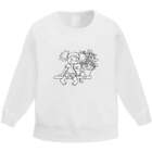 'Girl & Kitten' Kid's Sweatshirt / Sweater / Jumper (KW024701)