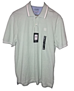 Chaps Polo Shirt short sleeve MINT Green 100% Cotton Size M - Medium MSRP $44 - Picture 1 of 7