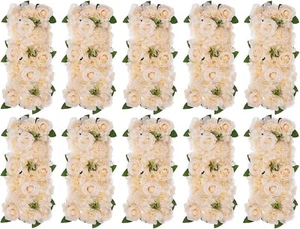 Wedding Table Decor Flower Row Centerpieces x10 45cm Champagne  Arrangement 5JMT - Picture 1 of 5