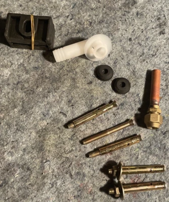 Samsung Mini piezas divididas perno de cobre pies de goma drenaje pernos de goteo calor aire acondicionado Foto 1 de 4