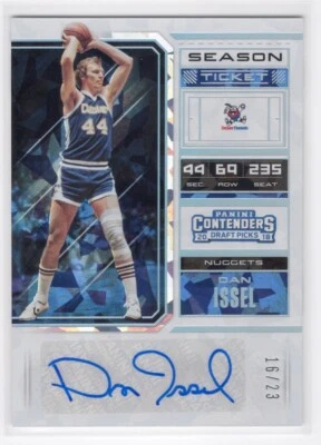 Boleto de temporada 2018 Panini Contenders Cracked Ice Dan Issel #/23 automático Foto 1 de 3