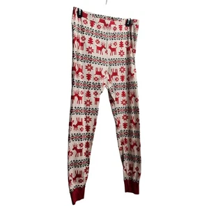 Hanna Andersson Christmas Pajama Pants Organic Cotton Reindeer XL - Picture 1 of 6
