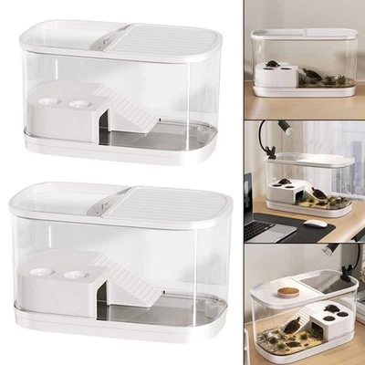 Aquarium pour tortues, cachette multifonctionnelle, enclos pour tortues, - Photo 1/2