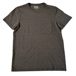 Taylor Stitch Mens S 38 Brown Gray Heavy Bag Pocket Tee Shirt Short Sleeve - Picture 1 of 7