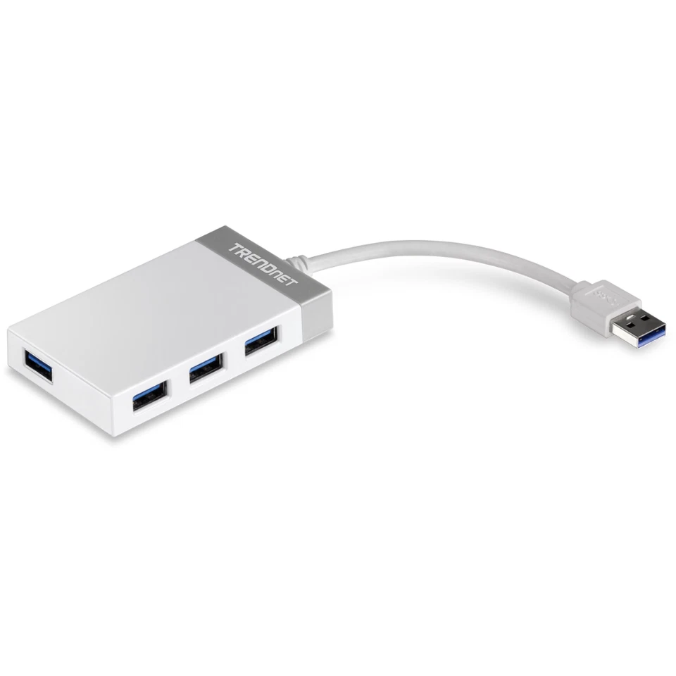 TRENDnet TU3-H4E 4-Port USB 3.0 Compact Mini Hub with Built in USB 3.0 Cable - Image 1 of 2