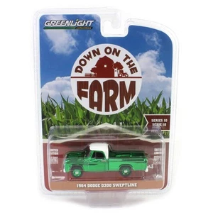 GREEN CHROME CHASE 1/64 1964 Dodge D-200 Sweptline Down on the Farm 10 48100-B - Picture 1 of 3