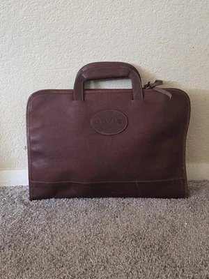 Orvis Bullhide Cuero Maletín Laptop Bolso Mensajero Marrón Bonita Pátina Foto 1 de 4