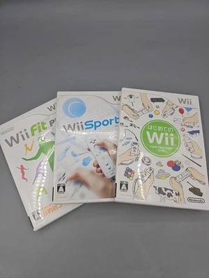 LOT OF 3 | Wii Sports + Fit Plus + First Steps Nintendo JAPAN IMPORT JAPANESE - Image 1 of 4