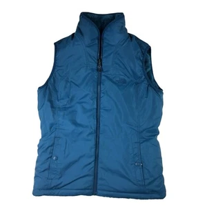Gilet The North Face reversibile pile softshell donna blu medio full zip - Foto 1 di 11