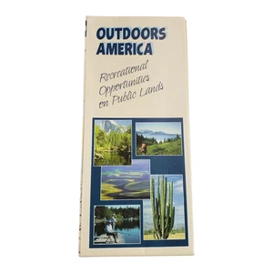 Mapa de colección 1998 Outdoors America Recreational EE. UU. grandes tierras federales desplegables - Imagen 1 de 5