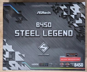 ASRock B450 Steel Legend AMD (90-MXBA00-A0UAYZ) scheda madre - Foto 1 di 4