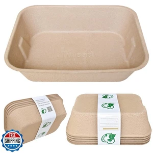 Twlead Disposable Cat Litter Box (5 Packs with 1 Towel) Eco Friendly 100% Rec - Picture 1 of 5
