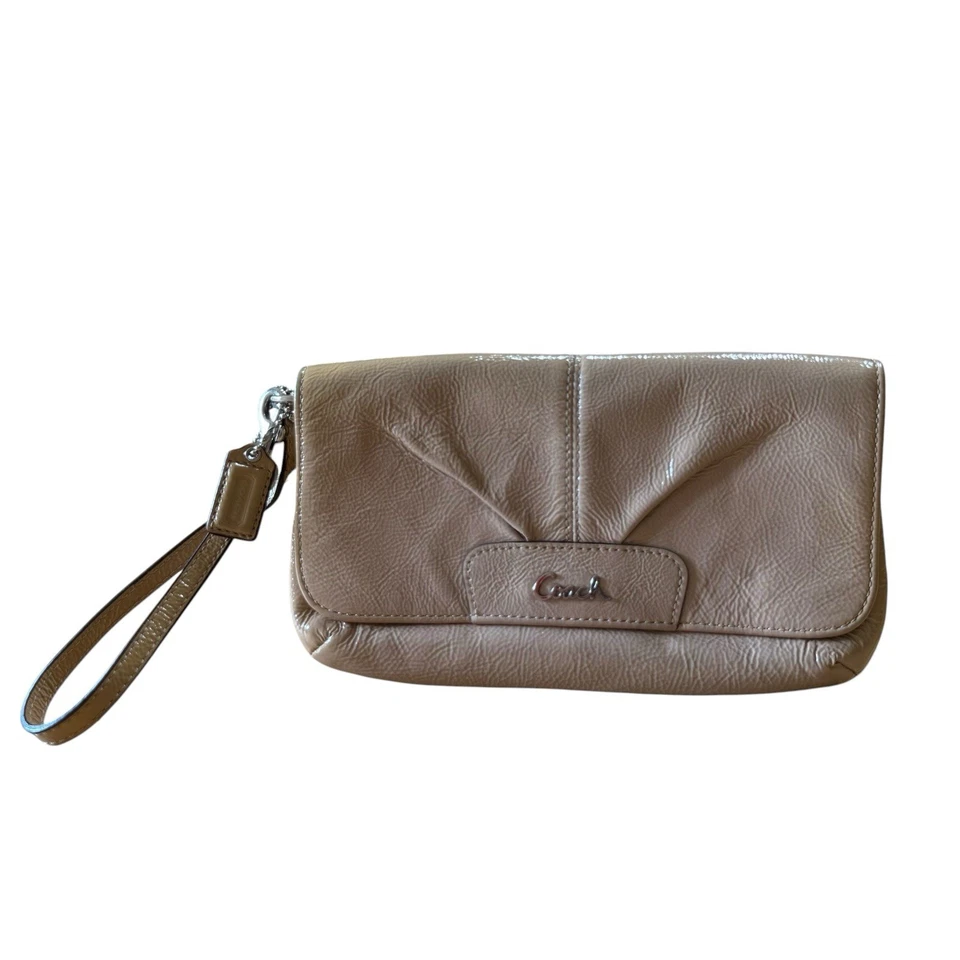 Coach Ashley замазка кошелек с ремешком Дамская сумка застежки фиолетовый интерьер - Изображение 1 из 4