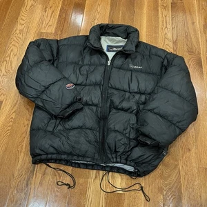 Abrigo acolchado vintage Bear EE. UU. Bubble negro/negro expedición plumón de pato usado XXL - Imagen 1 de 15