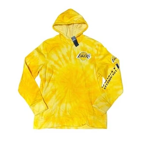 Pullover con capucha Hollister XL amarillo tie-dye Los Angeles Lakers para hombre - Imagen 1 de 6