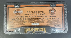 Harley Davidson USA Black Reflective Licence Plate Frame - Picture 1 of 8