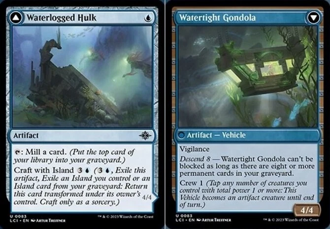 x1 Waterlogged Hulk // Watertight Gondola - Lost Caverns of Ixalan - NM - MTG - Image 1 of 1